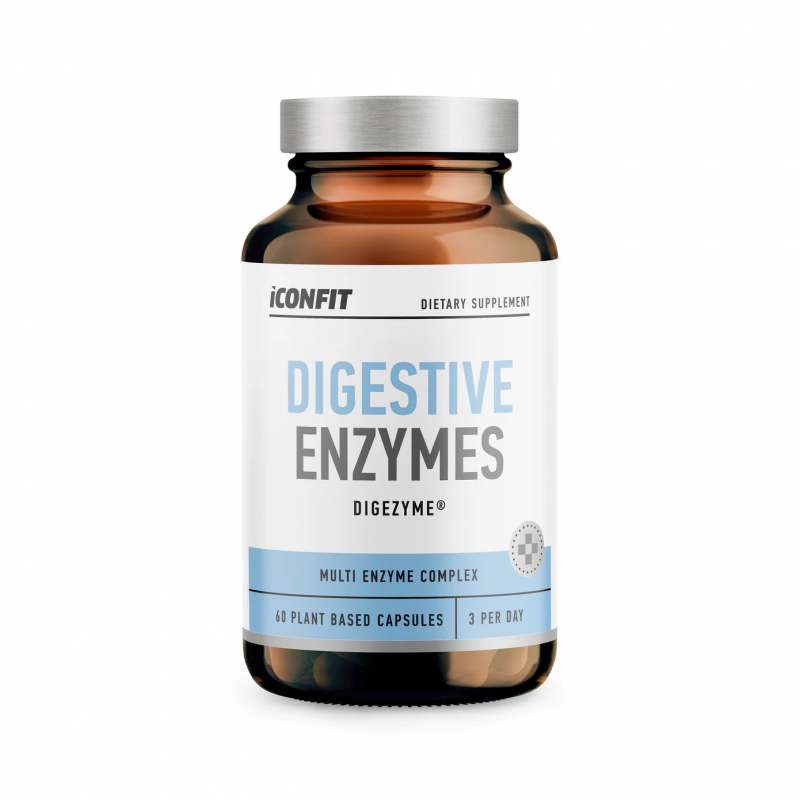 ICONFIT DigeZyme Digestive Enzymes | Gremošanas Enzīmi DigeZyme® 60 Kapsulas