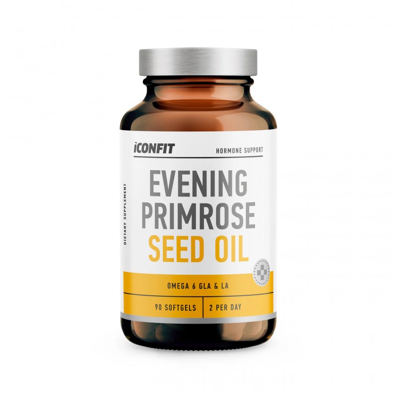 ICONFIT Evening Primrose Seed Oil | Naktssveces eļļa 90 mīkstās kapsulas