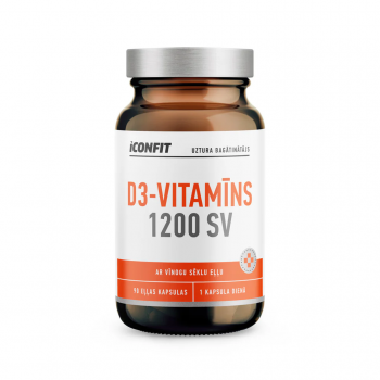 ICONFIT Vitamins D3 1200IU | Vitamīns D3 1200SV eļļas kapsulas 90 kapsulas 