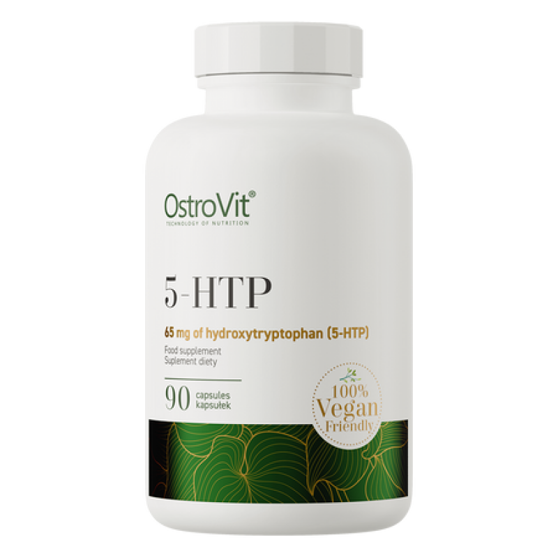 OstroVit 5-HTP VEGE 90 Capsules | 5-HTP + L-Triptofāns + B6 90 Kapsulas