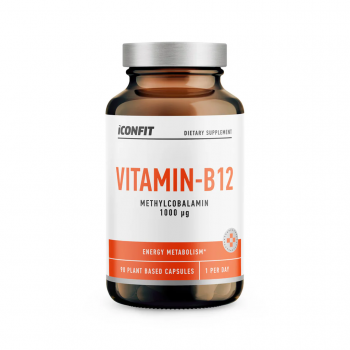 ICONFIT Vitamin B12 Methylcobalamin 1000 mcg | Vitamīns B12 90 Kapsulas