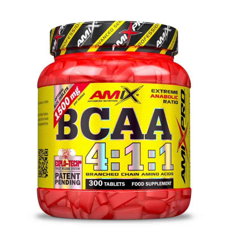 AmixPro BCAA 4:1:1 | BCAA Aminoskābes 300 Tabletes