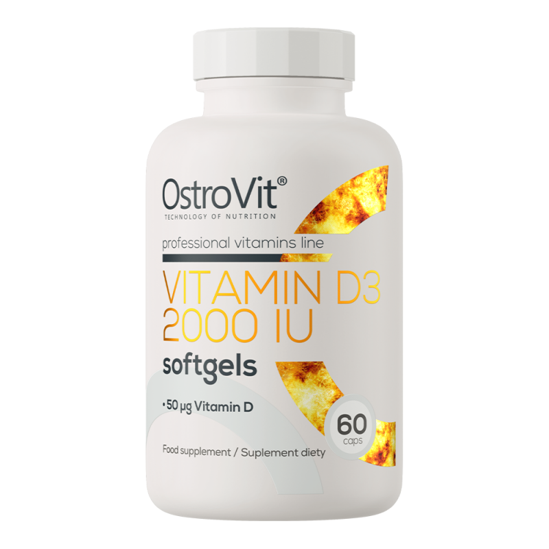OstroVit Vitamin D3 2000 IU | Vitamīns D3 2000 IU 60 Kapsulas OstroVit Vitamin D3 2000 IU | Vitamīns D3 2000 IU 60 Kapsulas