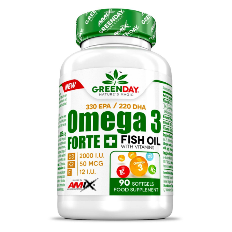 Amix GreenDay Omega 3 Forte+ | Omega-3 Kapsulas Amix GreenDay Omega 3 Forte+ | Omega-3 Kapsulas