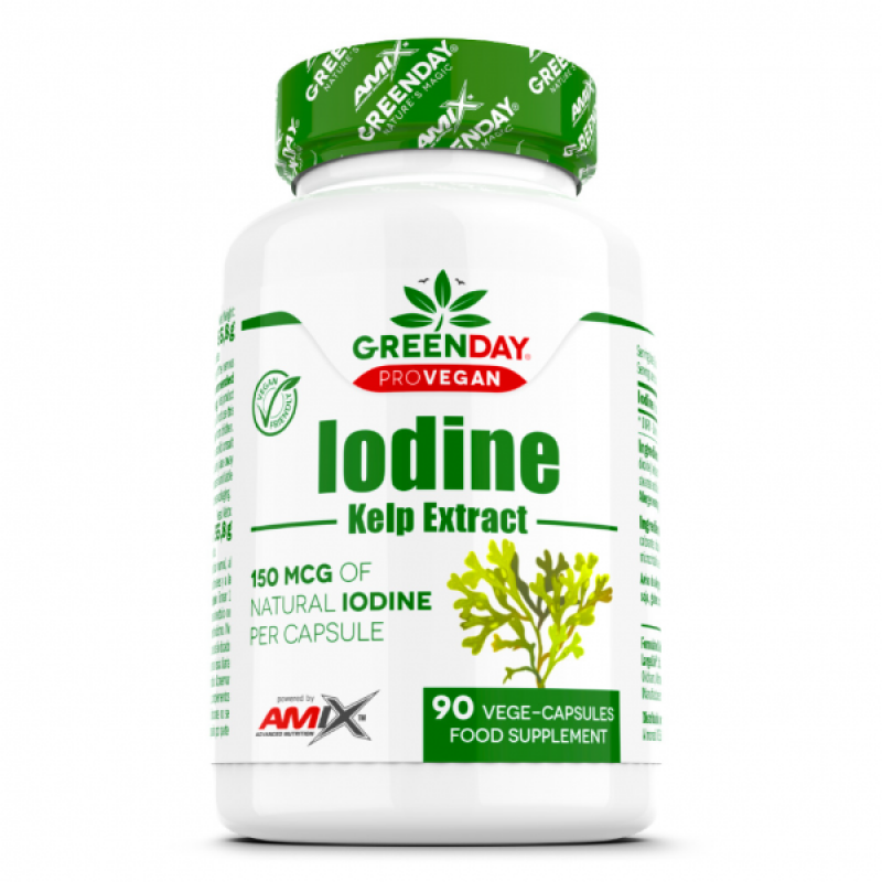 Amix GreenDay ProVegan Iodine | Joda Kapsulas 90 kapsulas Amix GreenDay ProVegan Iodine | Joda Kapsulas 90 kapsulas