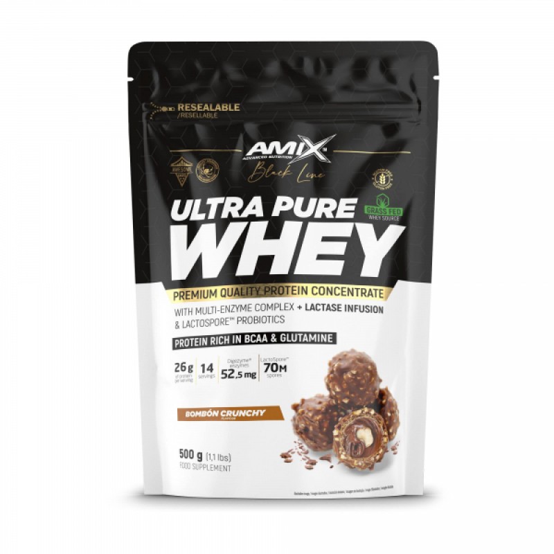 Amix Black Line Ultra Pure Whey Protein | Sūkalu Proteīns 500 g Amix Black Line Ultra Pure Whey Protein | Sūkalu Proteīns 500 g