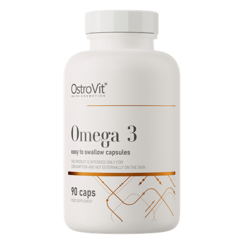 OstroVit Omega 3 Easy To Swallow | Zviju Eļļa 90 Kapsulas OstroVit Omega 3 Easy To Swallow | Zviju Eļļa 90 Kapsulas
