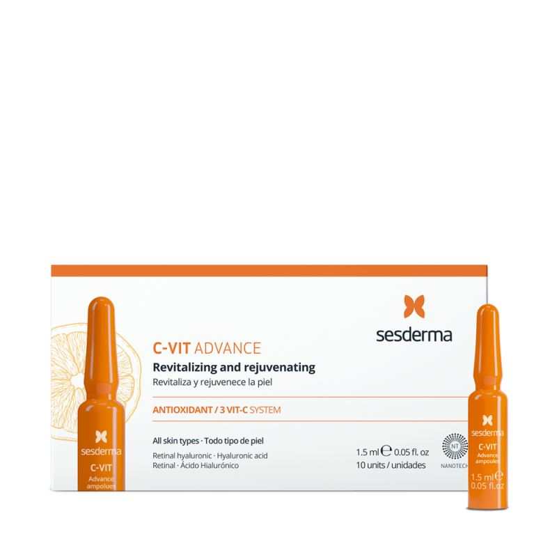 Sesderma C-VIT Advance Ampoules | Intensīvas C vitamīna Ampulas 10x1,5 ml