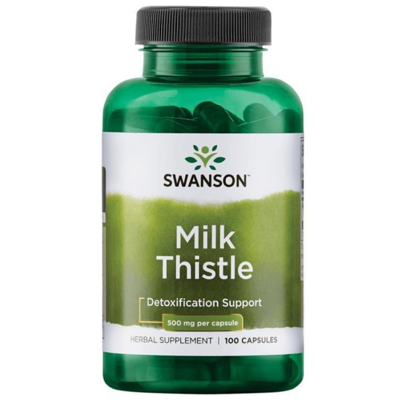 Swanson Milk Thistle | Piena Dadzis 500 mg 100 Kapsulas