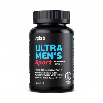 Vplab Ultra Men's Sport Multivitamin Formula | Vitamīnu Komplekss 90 Tabletes