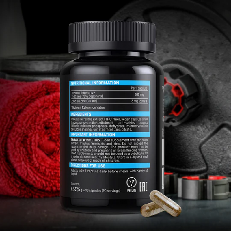 VPLab Tribulus Terrestris | Testosteronam un enerģijai 90 Kapsulas