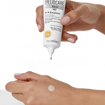 Heliocare 360° A-R Emulsion SPF50+ | Saules Aizsargājoša Emulsija Jutīgai Ādai | Rozācijai 50 ml